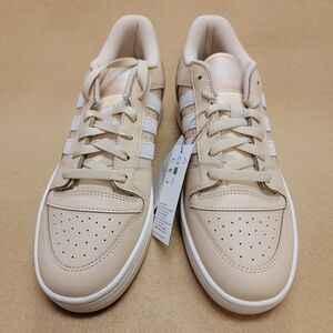 adidas Break Start Low Sneakers Bright Tan White Stripes Womens size 9 Shoes.